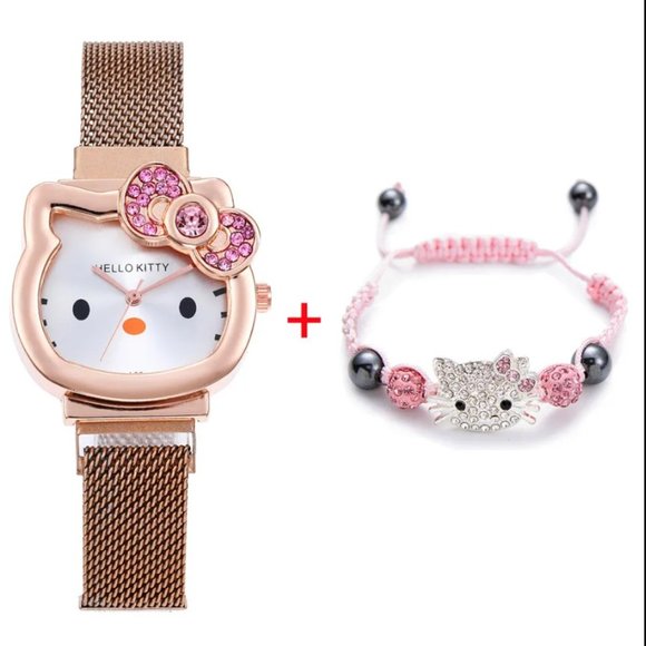 Hello Kitty Rose Gold Watch & Bracelet Set. New with gift box - Picture 4 of 5